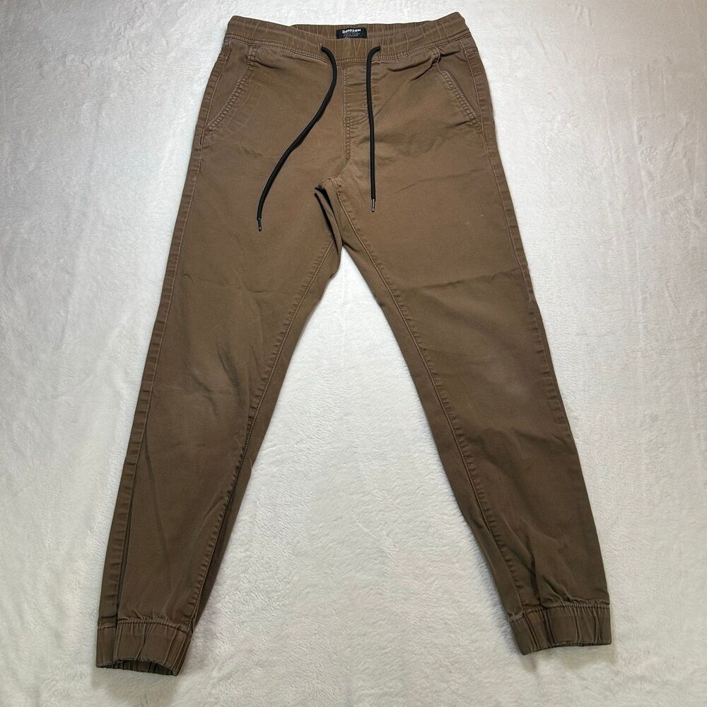Denizen by Levi's Men's Brown Jogger Chino Pants Drawstring Stretch Size M